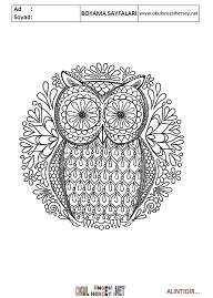 Mandala boyama sayfaları